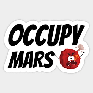 occupy mars Sticker